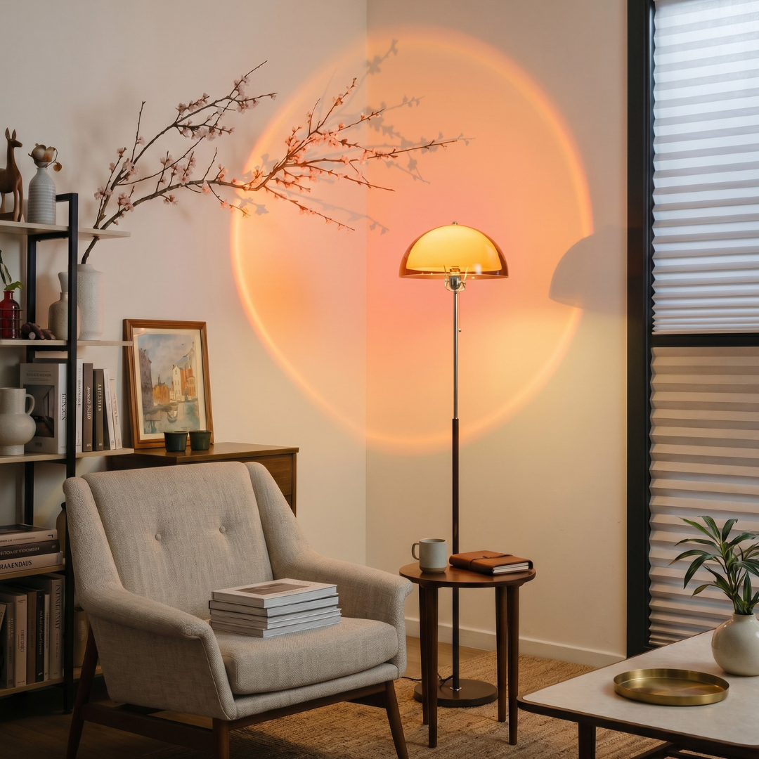 Aura Mushroom Bauhaus Floor Lamp
