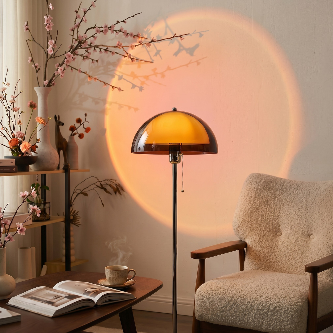 Aura Mushroom Bauhaus Floor Lamp
