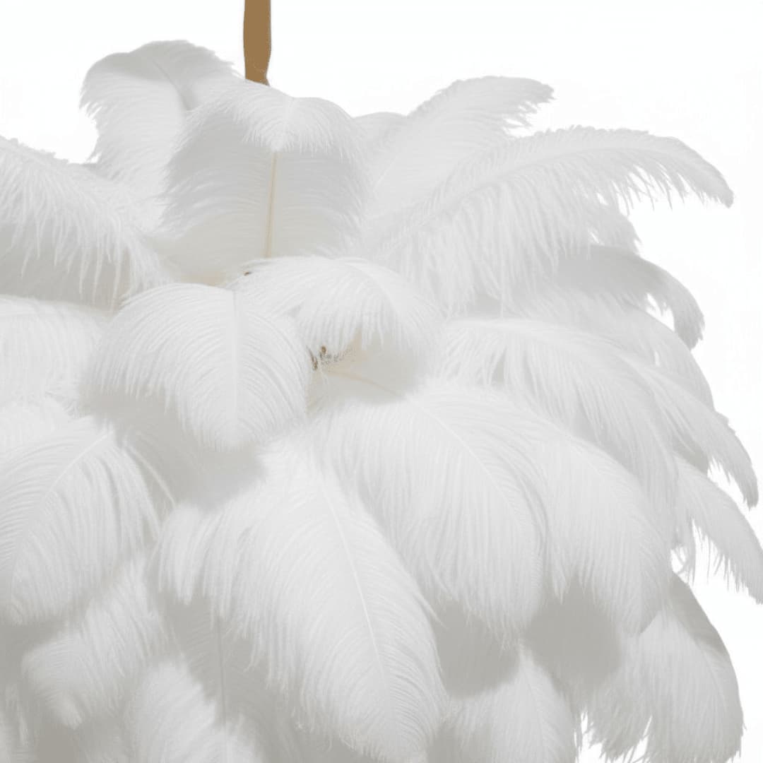 CharmeHaven™️ Ostrich Feather Chandelier