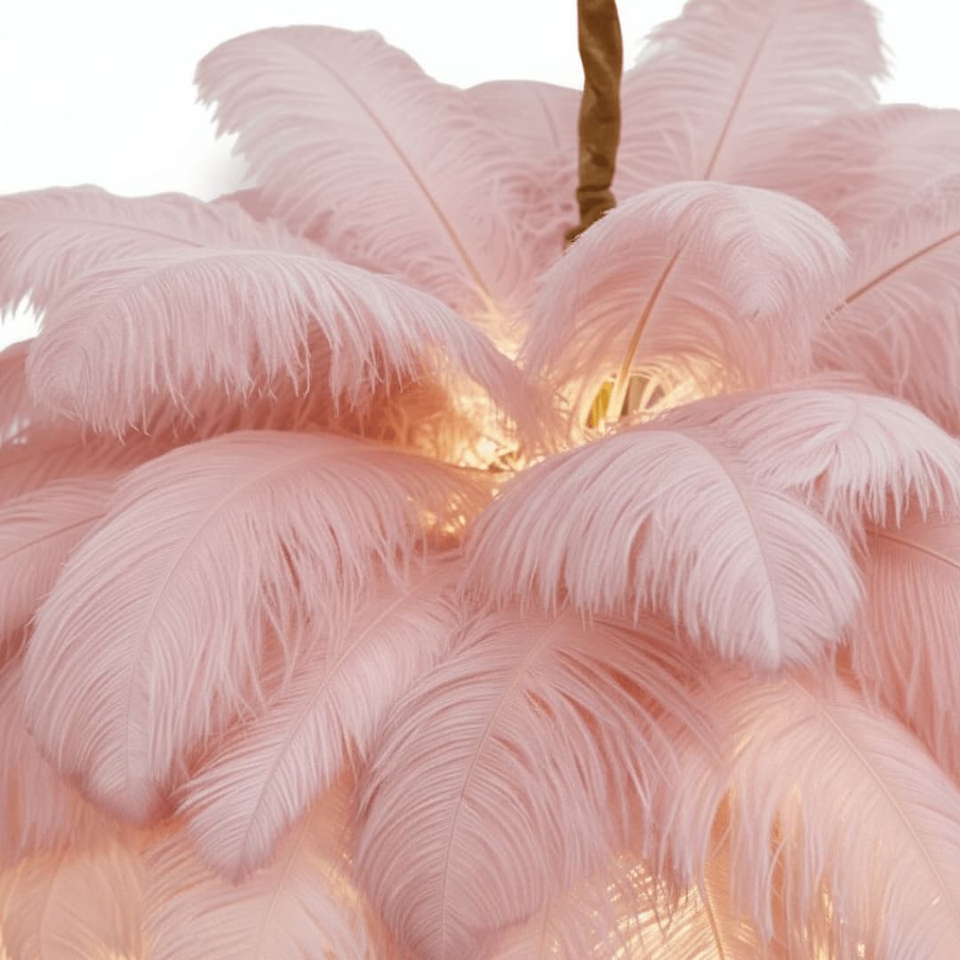 CharmeHaven™️ Ostrich Feather Chandelier