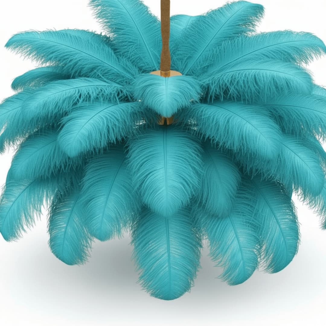 CharmeHaven™️ Ostrich Feather Chandelier