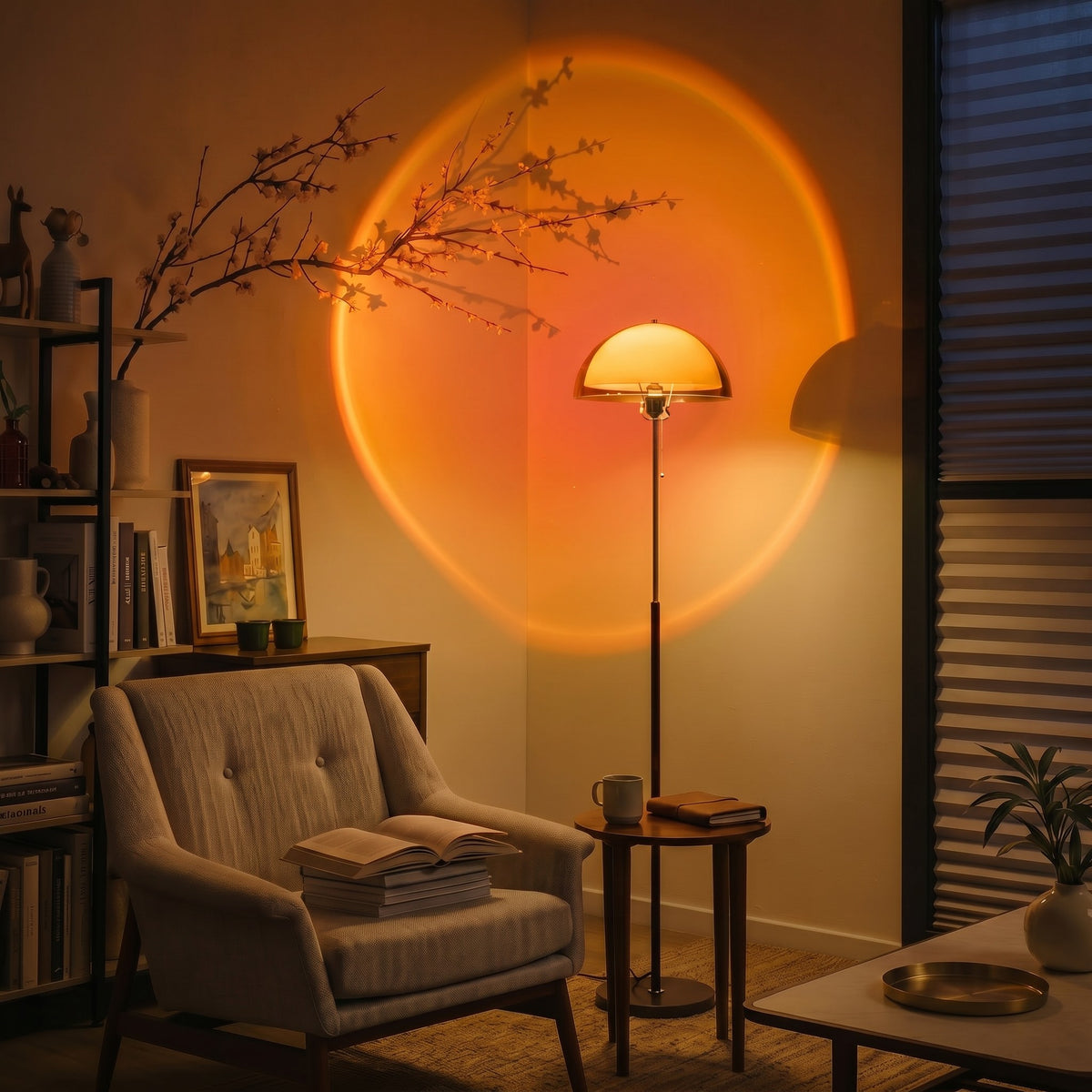 Aura Mushroom Bauhaus Floor Lamp