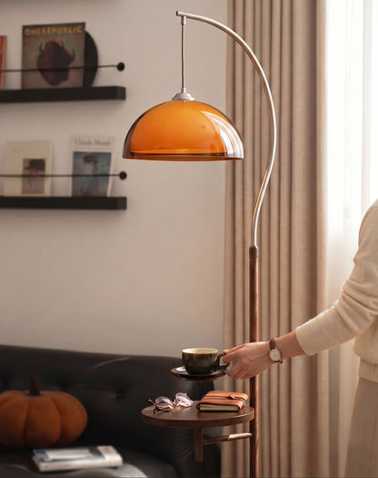 Aura Arc Floor Lamp with Optional Table