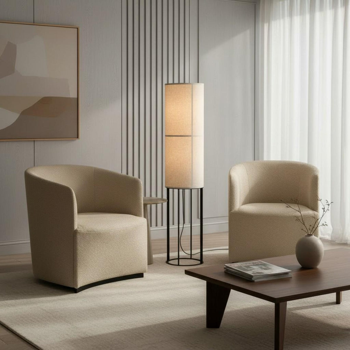 The Kuro Column Lamp - Charme Haven