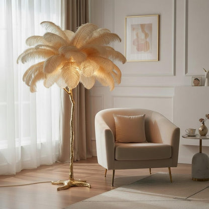 CharmeHaven™️ Luxury Ostrich Feather Lamp - Charme Haven