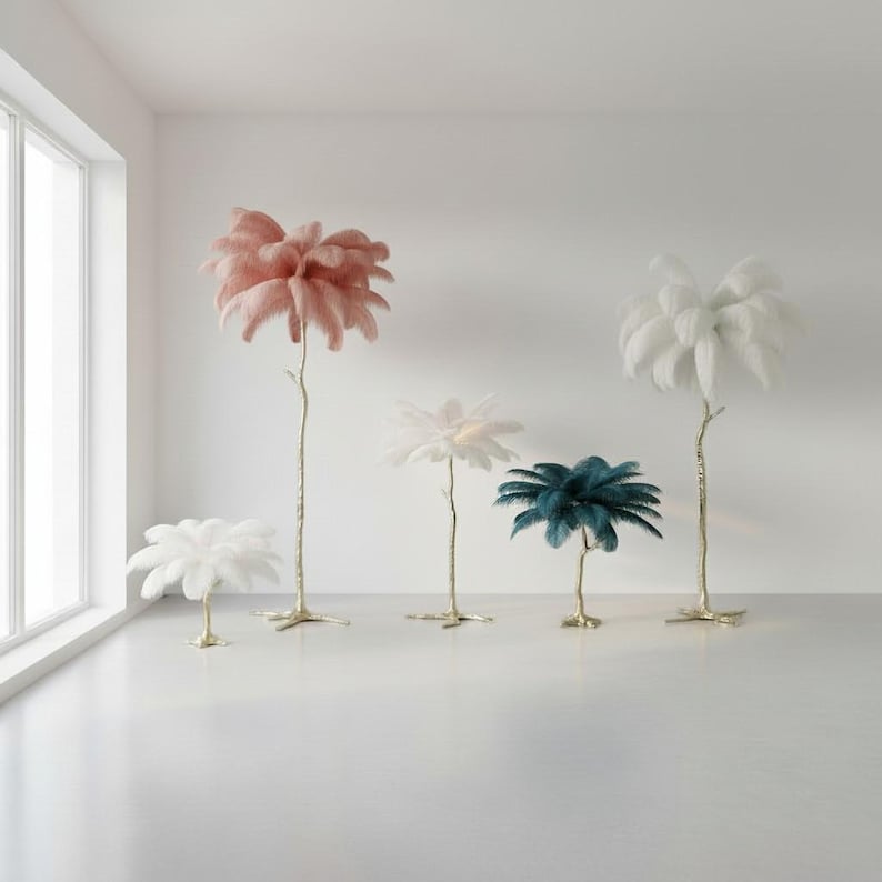 CharmeHaven™️ Luxury Ostrich Feather Lamp - Charme Haven