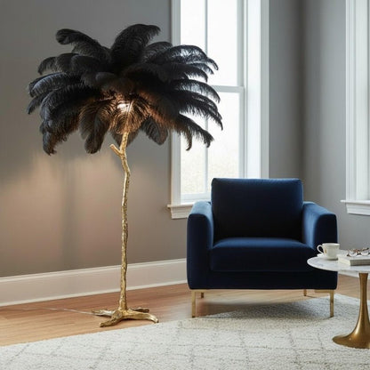 CharmeHaven™️ Luxury Ostrich Feather Lamp - Charme Haven